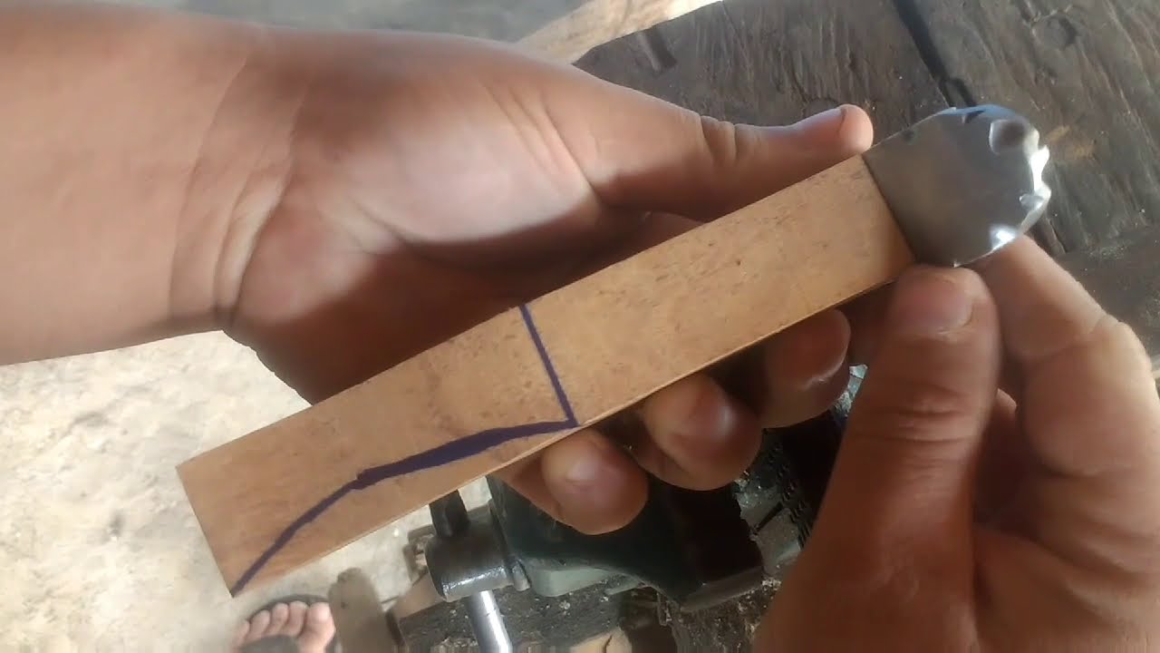 Cabo Pistol Grip para faca , como fazer. Cutelaria