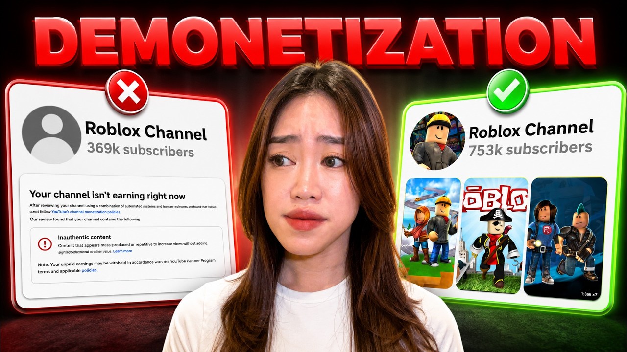 YouTube отключает монетизацию каналов ROBLOX!