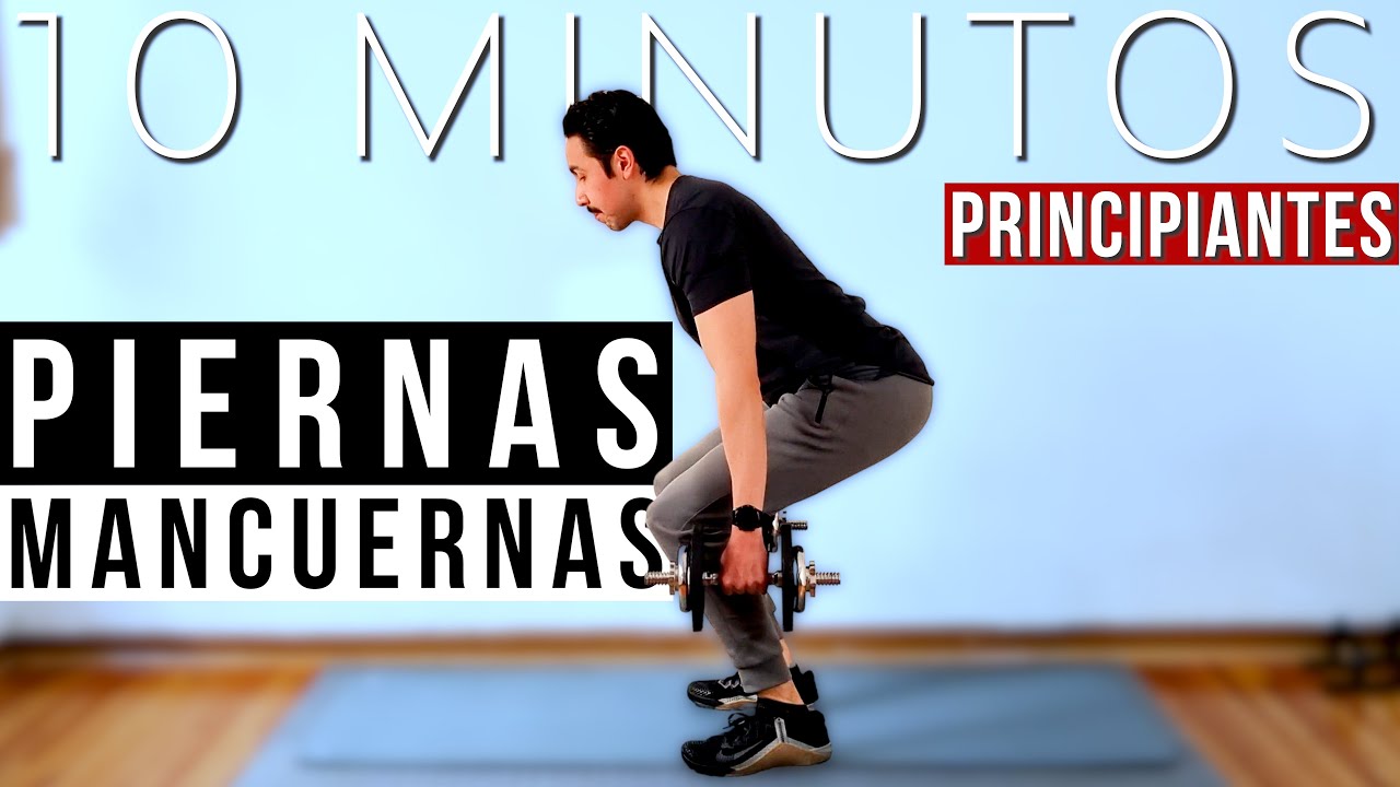 Rutina de PIERNAS con MANCUERNAS para PRINCIPIANTES