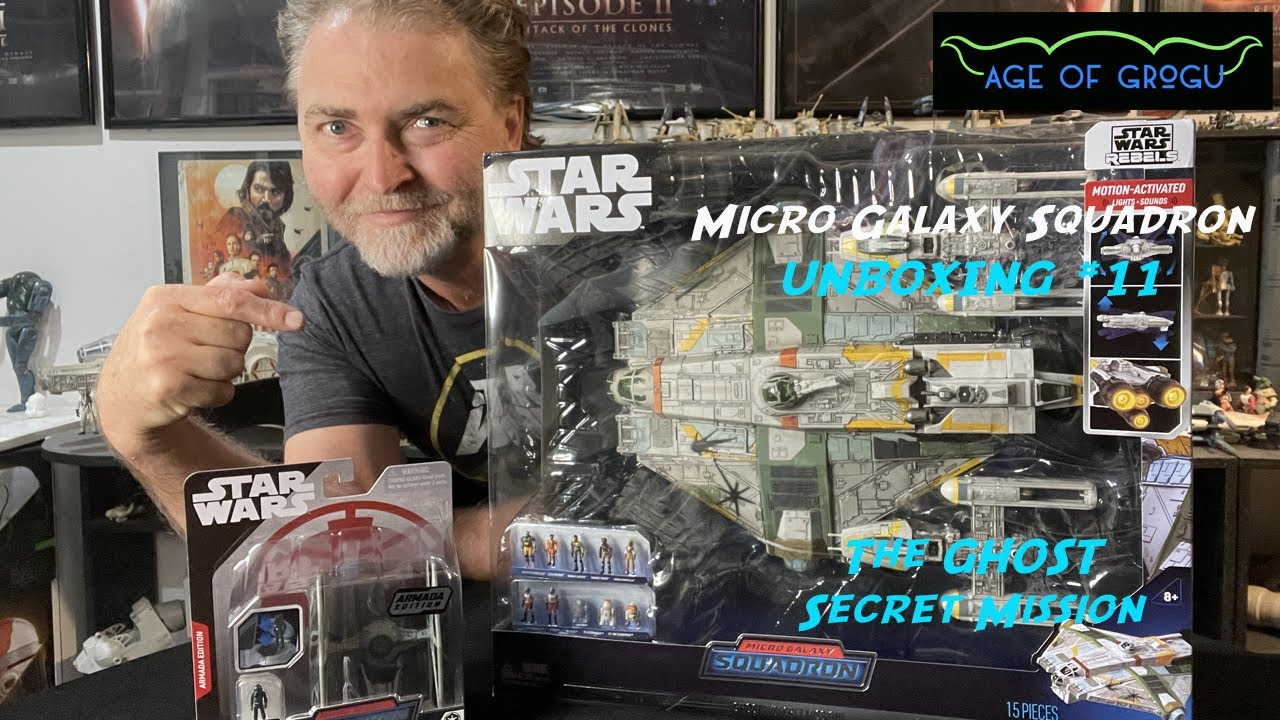 Micro Galaxy Squadron Ghost Secret Mission unboxing