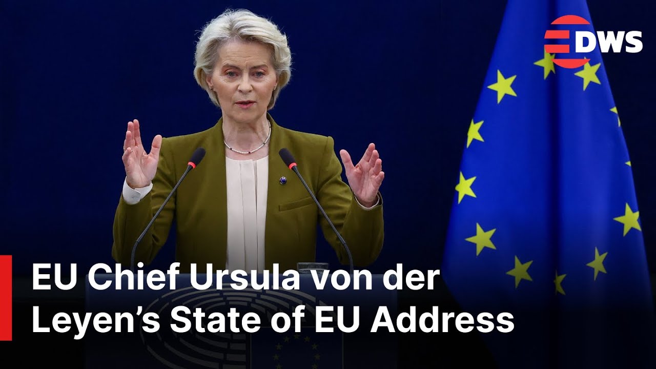 FULL SPEECH: Ursula von der Leyen&rsquo;s State of EU Address | Plans, Challenges & Controversies | AC1E
