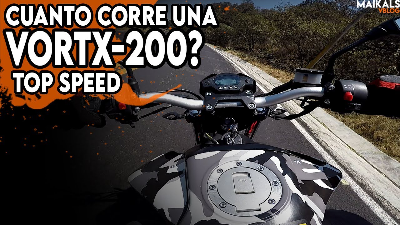 VELOCIDAD FINAL Vortex 200 / TOP SPEED / italika