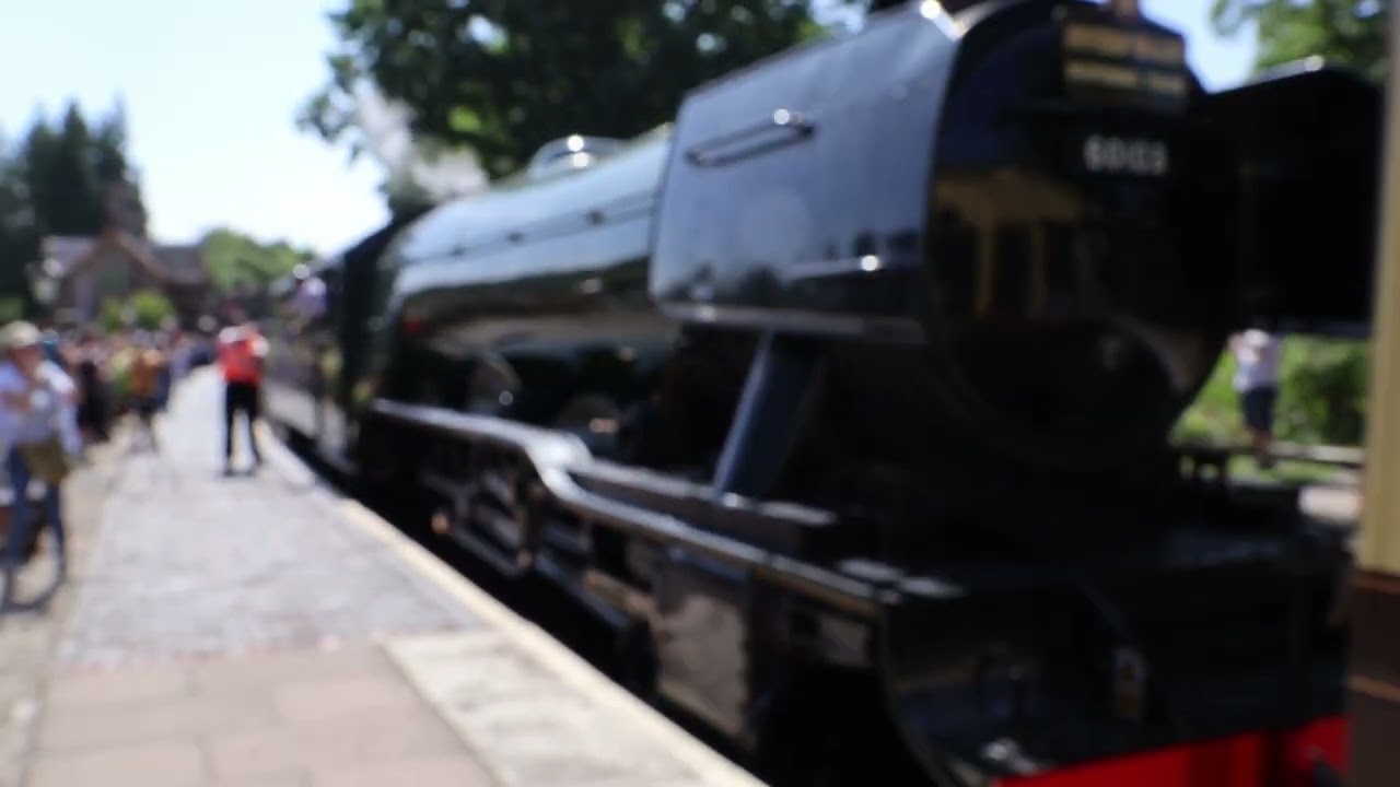 Flying Scotsman at Arley 25th July 2025 (Running Backwards)