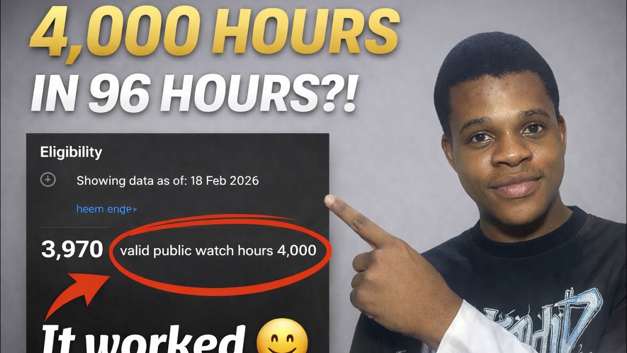 Creators Are Hitting 4,000 Watch Hours Faster in 2026… Here’s How😳