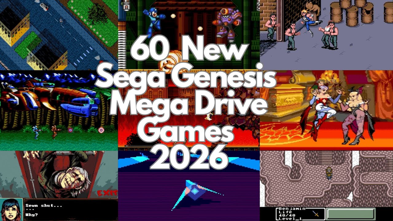 В разработке находятся 60 новых игр для Sega Genesis и Mega Drive, которые выйдут в 2026 году.