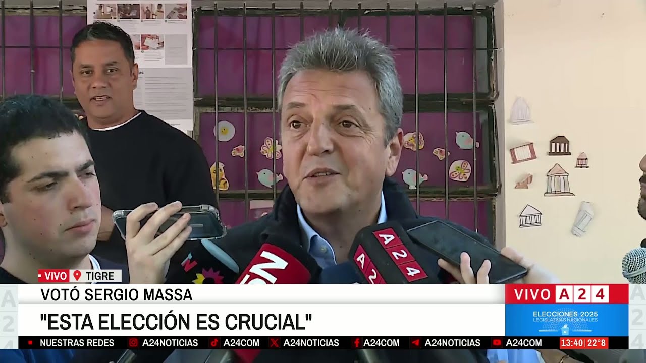 🗳️ SERGIO MASSA YA VOT&Oacute; EN TIGRE: 
