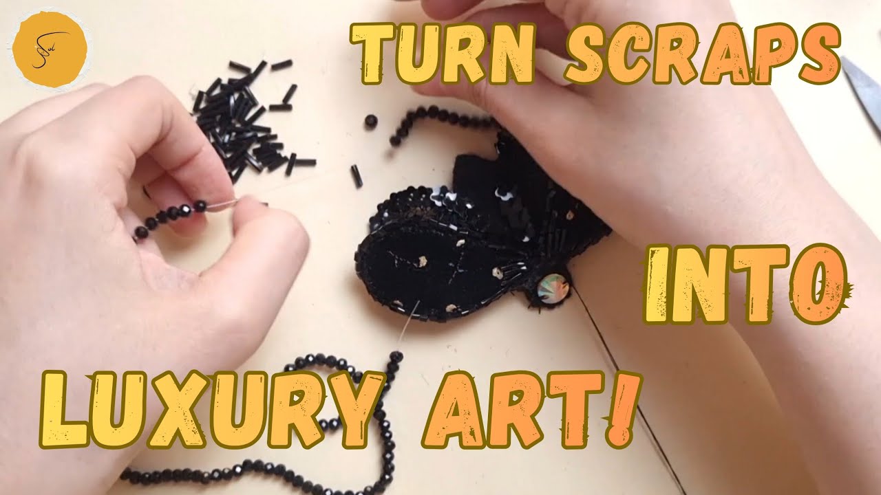 Luxury Insect Brooch from Fabric Scraps | DIY Step by Step Tutorial | Broche de insecto de lujo