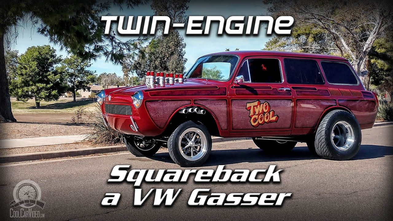 1971 VW Type 3 Squareback: Custom Twin Engine VW Gasser Build - Just Two Cool