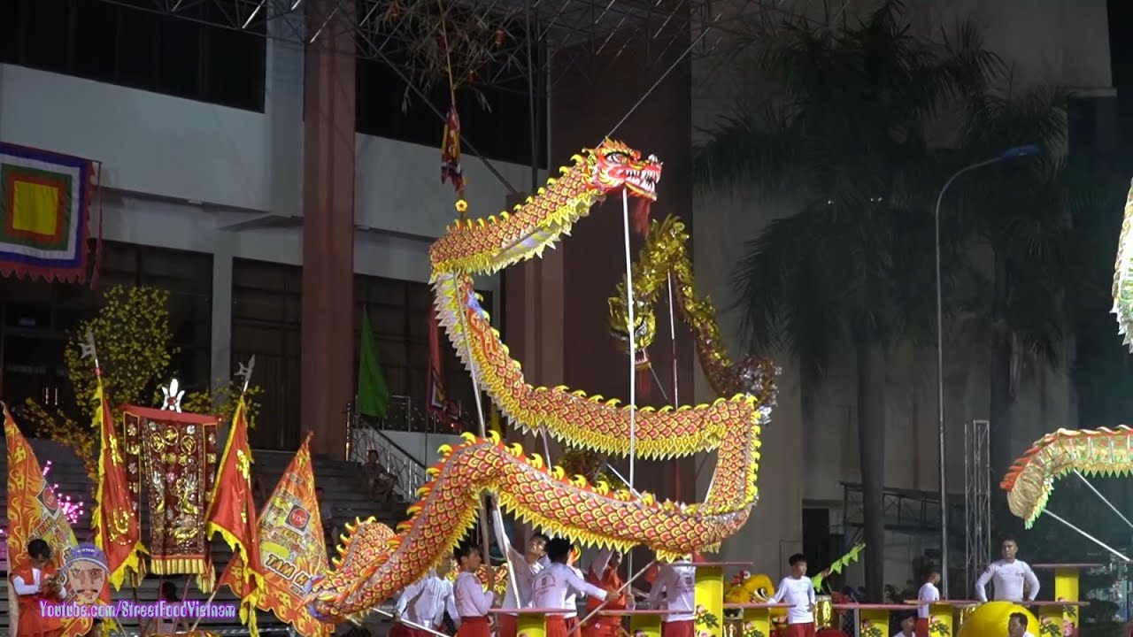 Múa Rồng Cao 4m đoàn Lân Sư Rồng Tam Hòa Đường 2020