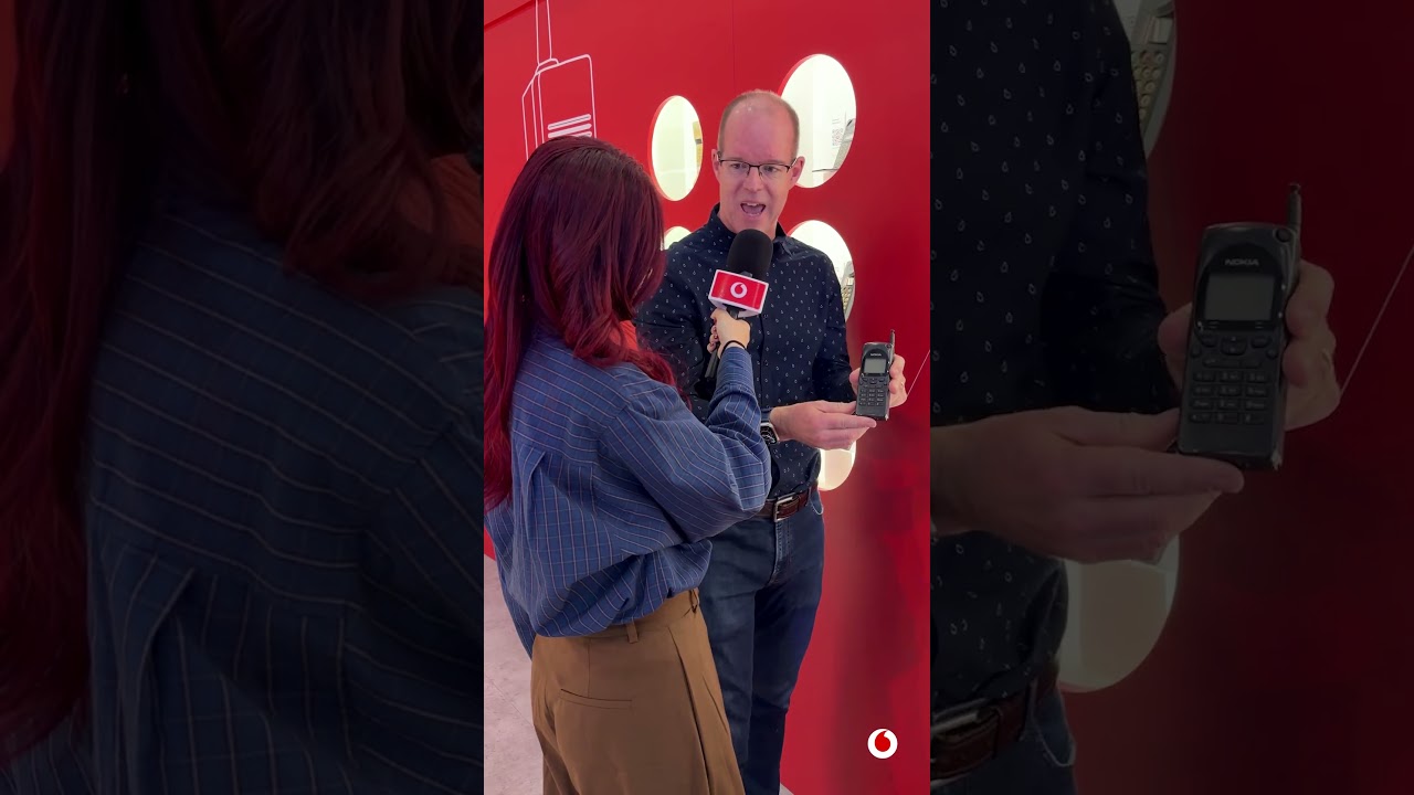 Iconic mobile phones through the years 📱 | Vodafone MWC 2026 | #smartphone  #connectivity  #tech