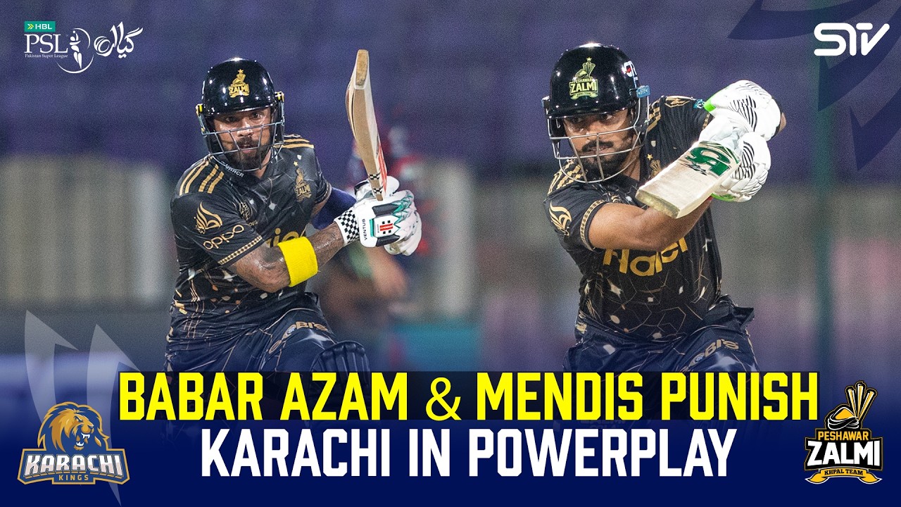 1st Innings Powerplay | Karachi Kings vs Peshawar Zalmi | Match 17 | HBL PSL 11 | MZB1J