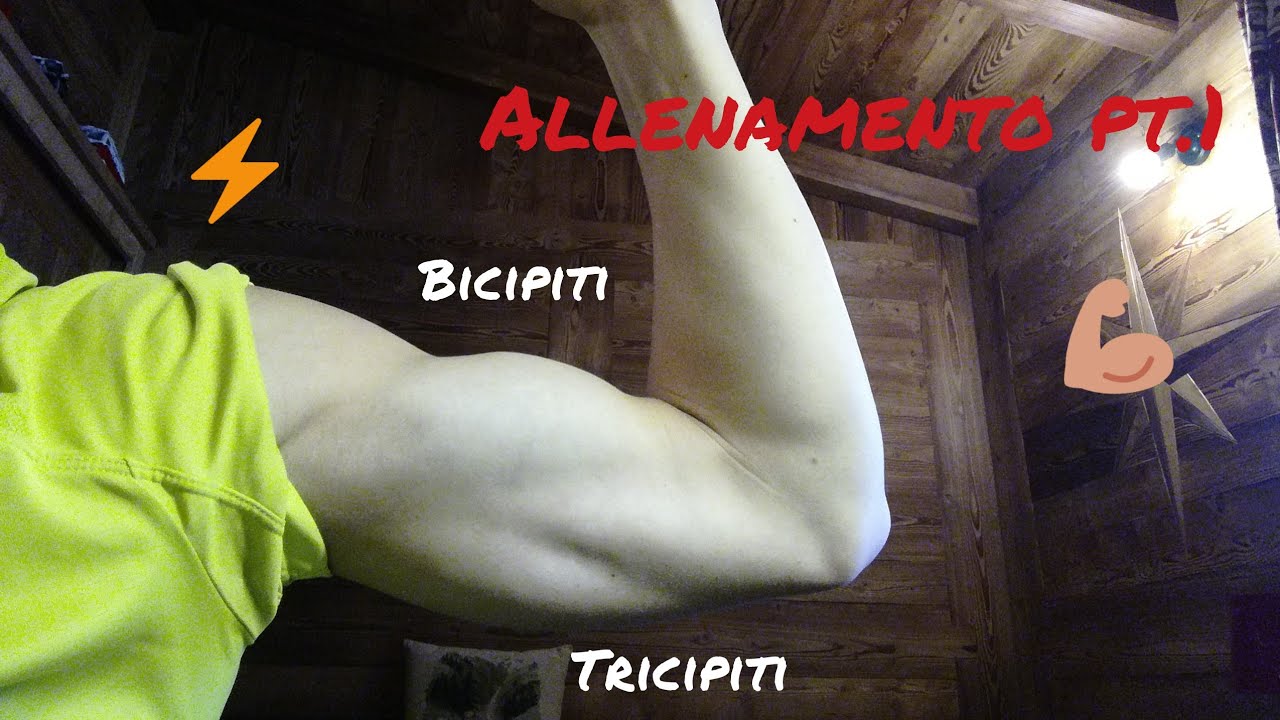 allenamento pt.1 bicipiti e tricipiti