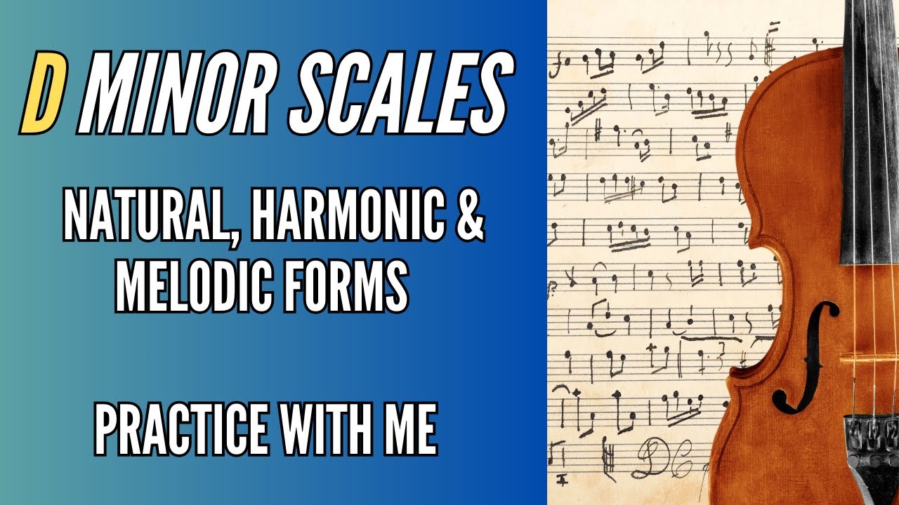 D Minor Scale for Viola // Natural, Harmonic, and Melodic Forms // Practice with Me