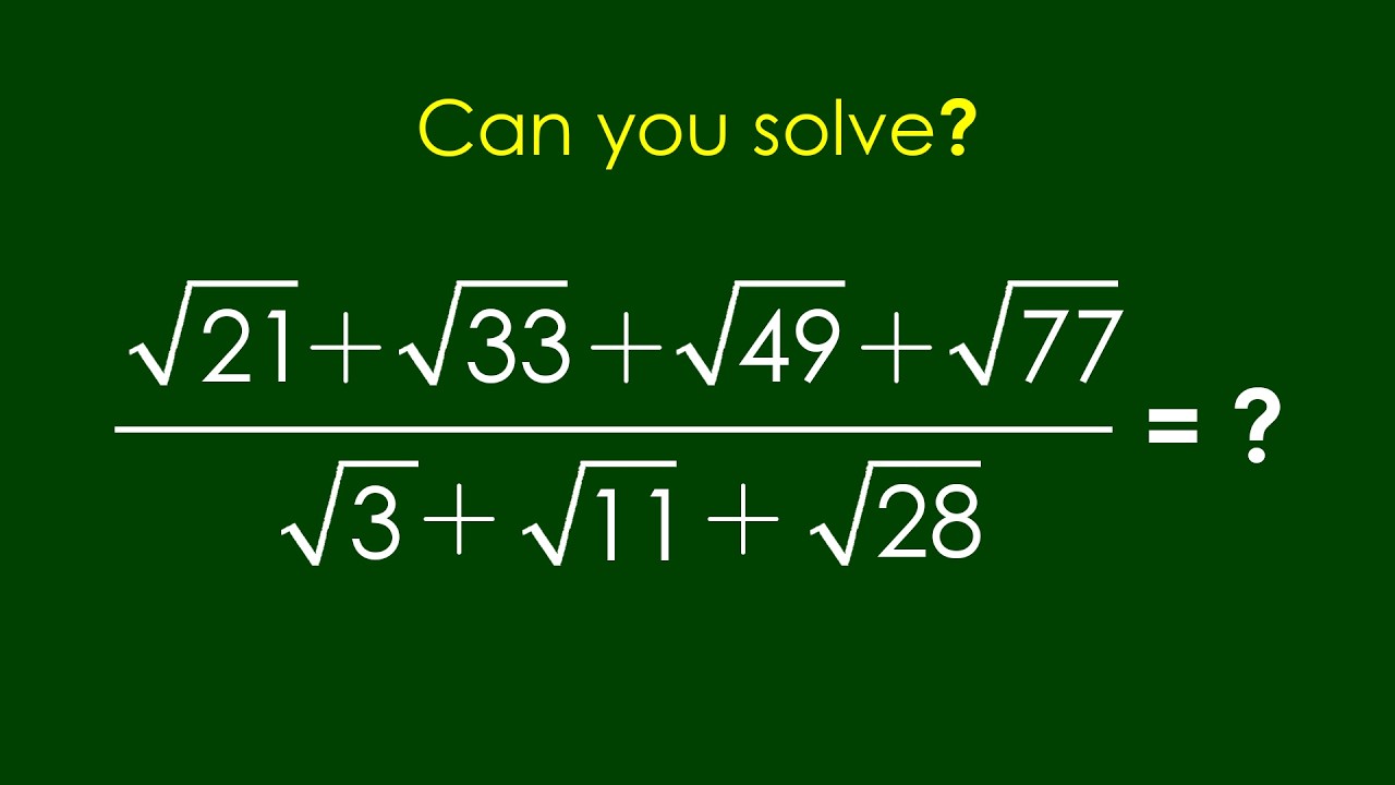 A Nice Algebra Problem | Math Olympiad | Can you solve?