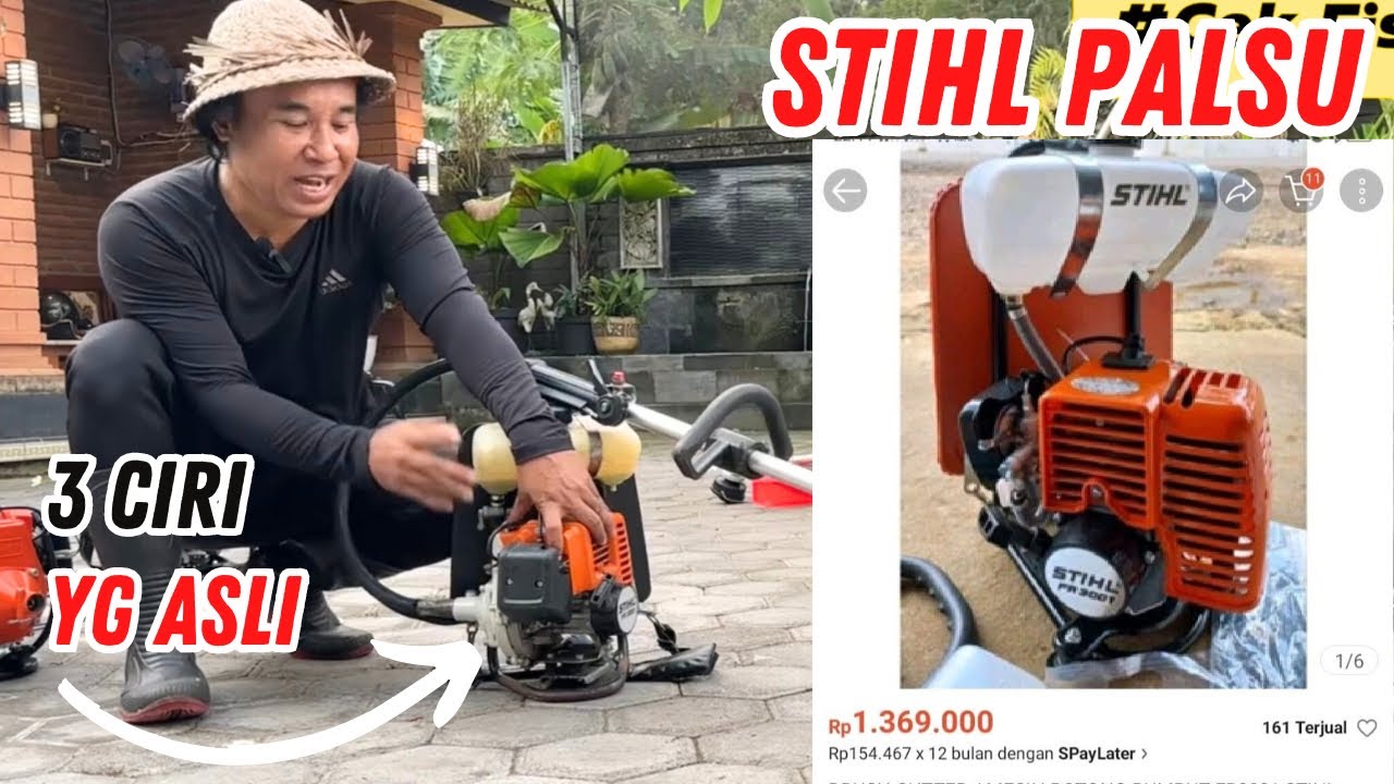 Waspada Mesin KW‼️Ciri Mesin Rumput STIHL FR3001 Asli Original