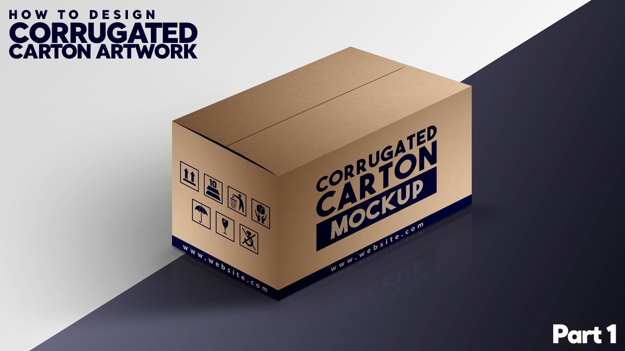 Design Corrugated Carton Artwork with Dielines | Adobe Illustrator Tutorial | 2020