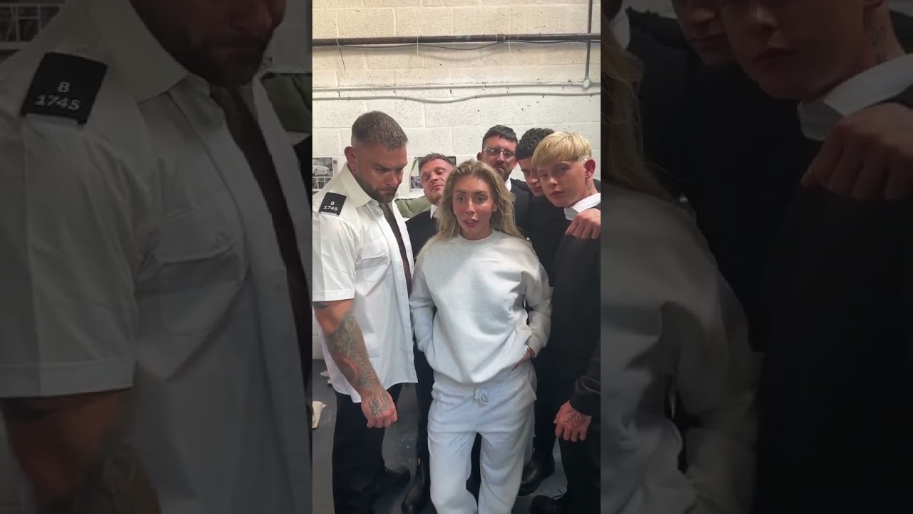 Bonnie Blue making sure all of the prison staff are well looked after 