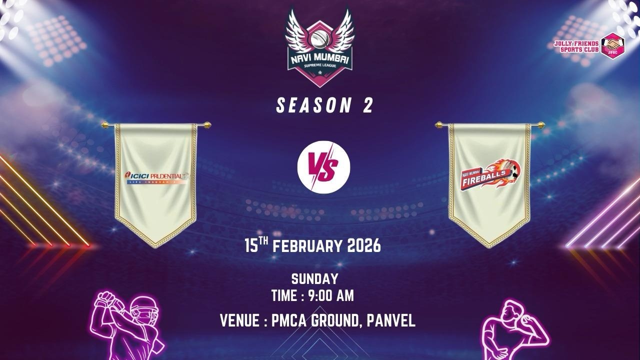 Nmsl | icici Prudential vs navi mumbai fireballs | Season -2 | 2026