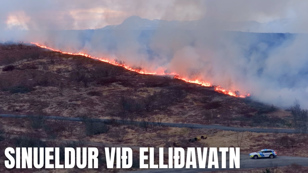 Sinueldur við Elliðavatn - 22 Febrúar 2026