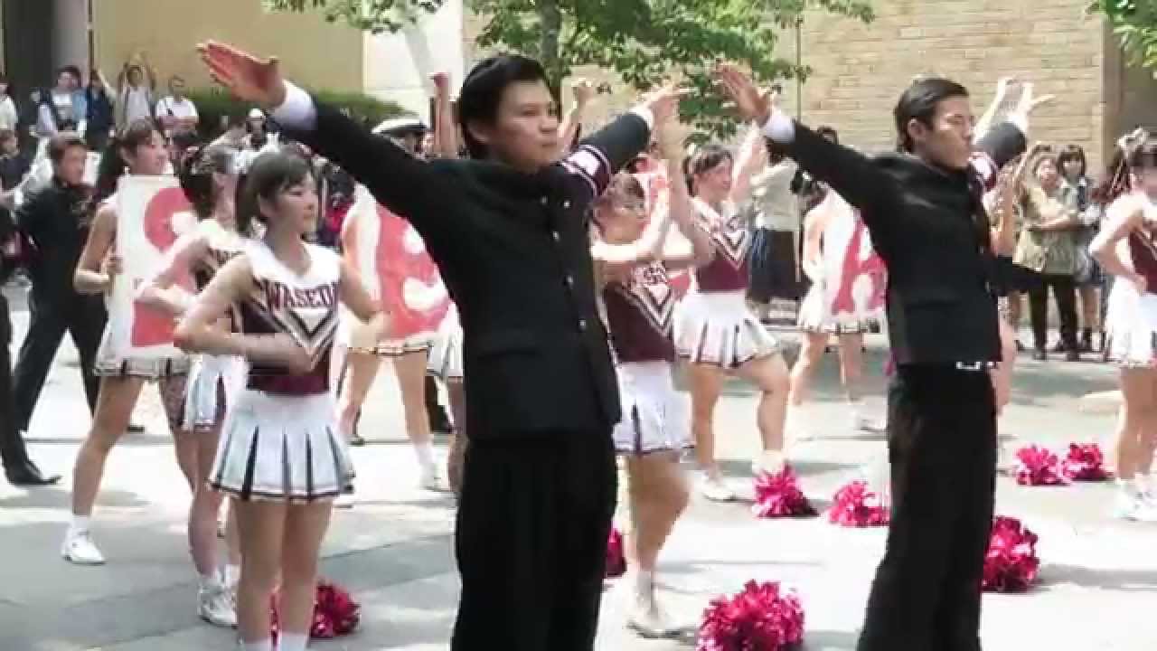 早稲田大学応援部オープンキャンパス2015応援曲メドレー