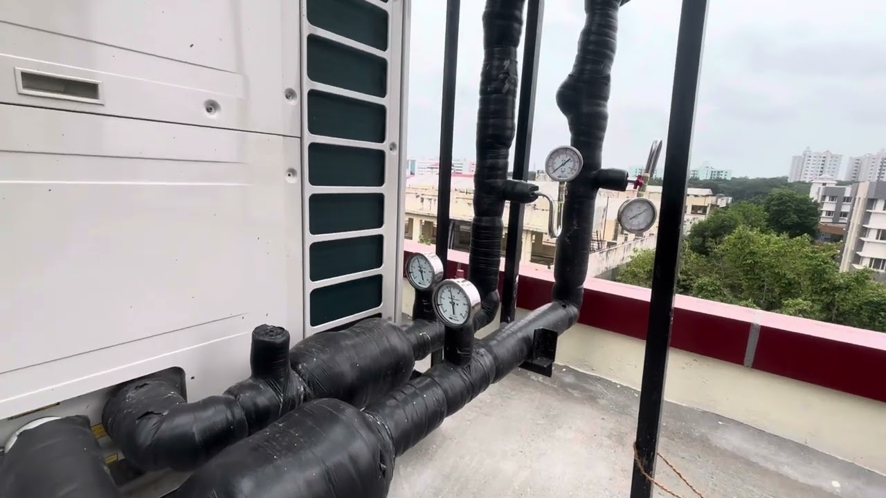 York Chiller 18.5TR | Upvc Piping | Chilled water system | Johnson Control | Heat Pump | Inverter
