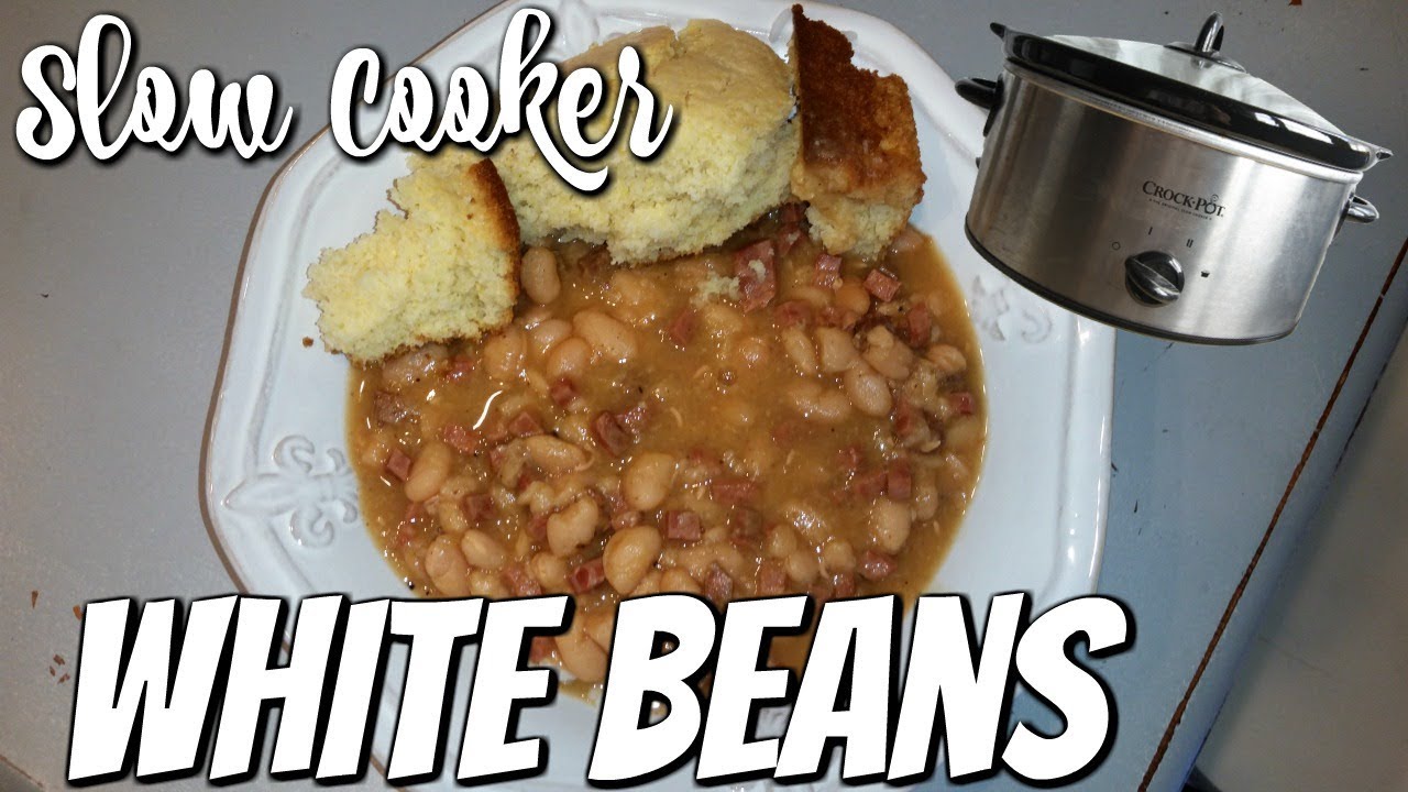 SLOW COOKER WHITE BEANS~FOODIE FRIDAYS!