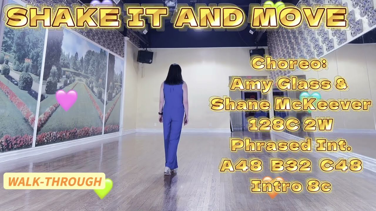 SHAKE IT AND MOVE Line Dance  (WALK-THROUGH)