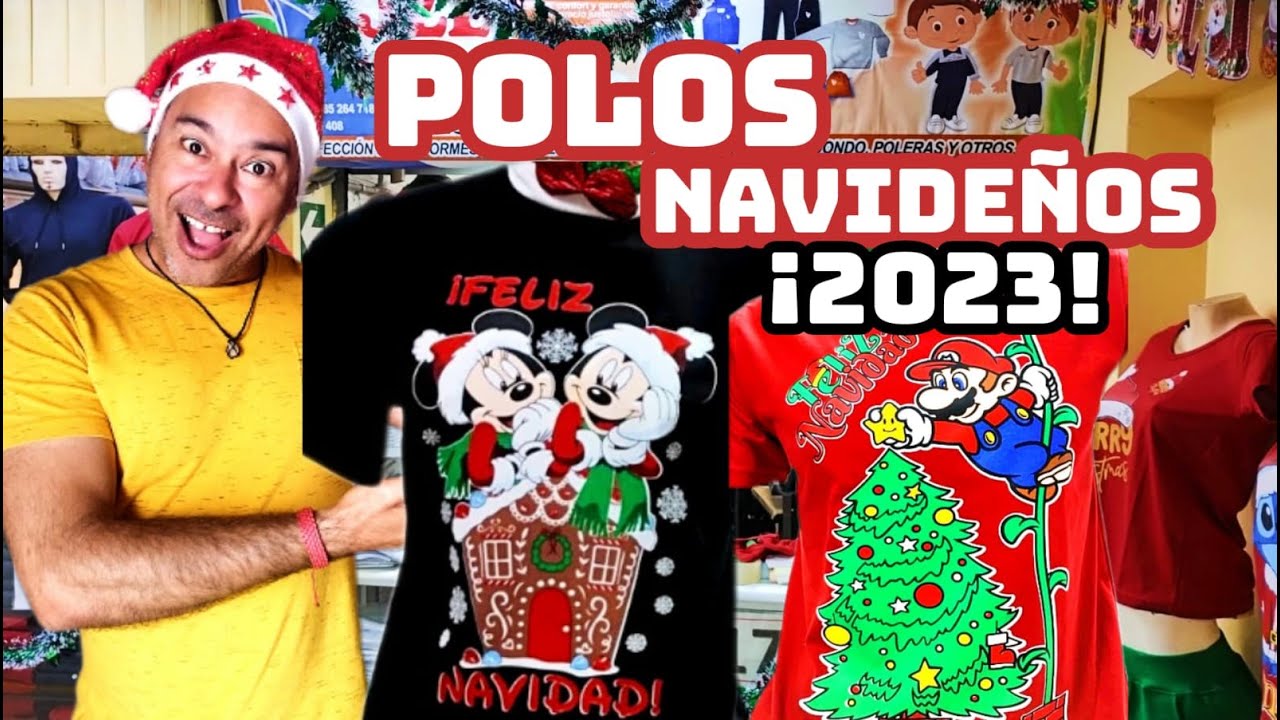 👕PRECIOS de POLOS NAVIDEÑOS al por MAYOR y MENOR🎄