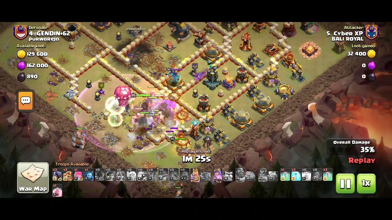 #48 Clan War, TH16 vs TH17 toxic base 