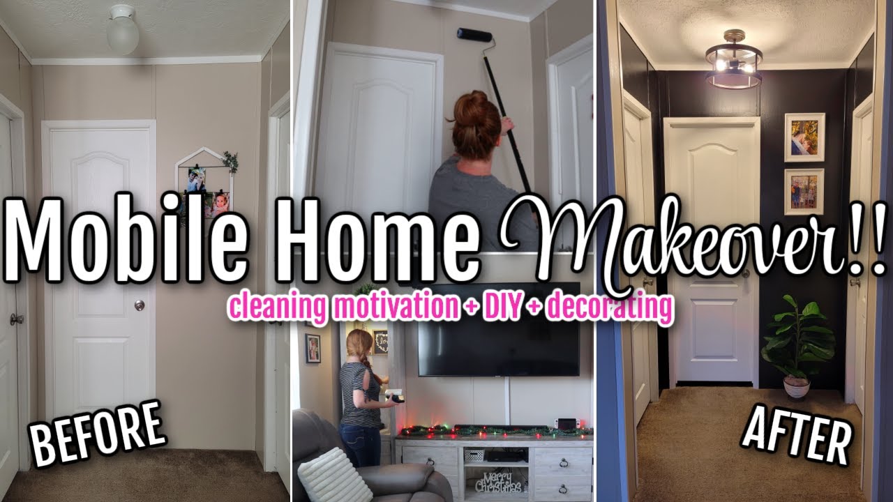 MOBILE HOME MAKEOVER | DIY + Decorating + Cleaning Motivation | Megan Dill