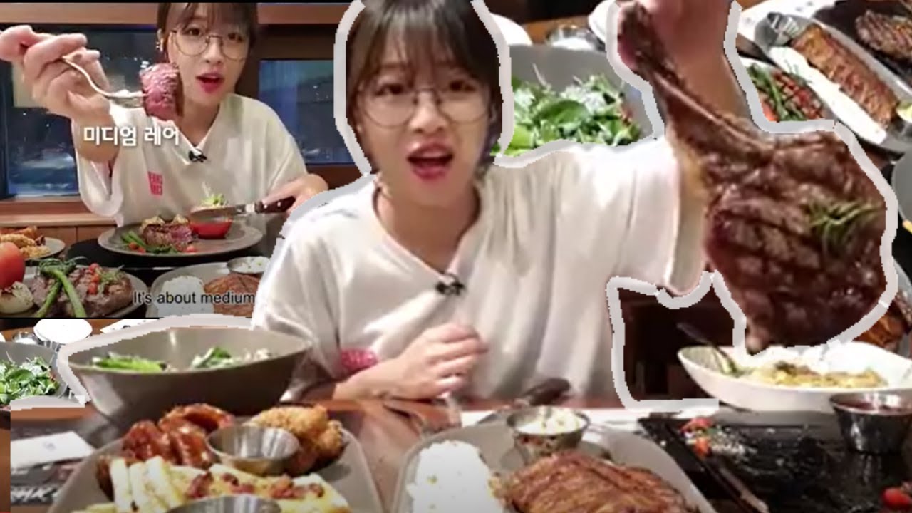 I ate 340,000 won alone in the outback and I'm still hungry...Steak, lip, pasta, Korean Mukbang