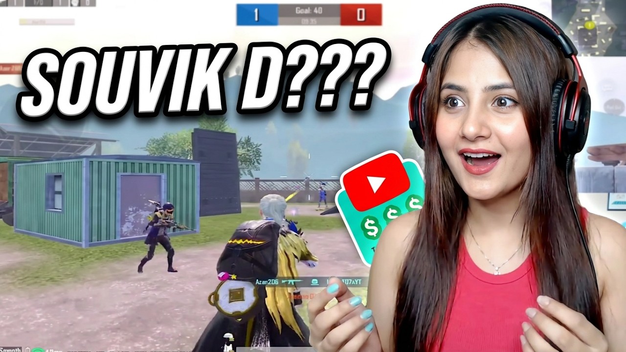 SOUVIK D SUPERCHAT ME FOR 1V1 TDM 😍 | Reaction on @SOUVIKD1