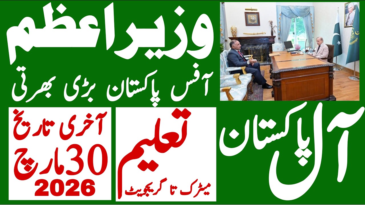 Prime Minister Pakistan Office Latest Jobs 2026 | Govt Of Pakistan Job | Technical Job Info 1.0