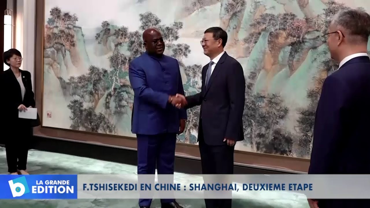 Félix Tshisekedi en Chine: Shanghai, deuxième étape