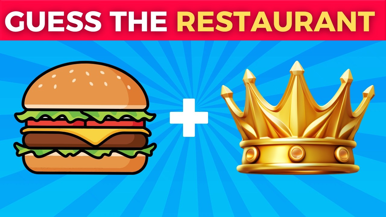 Guess the fast food Resturant by Emojis🍔🍟 Fast food Resturant Challenge
