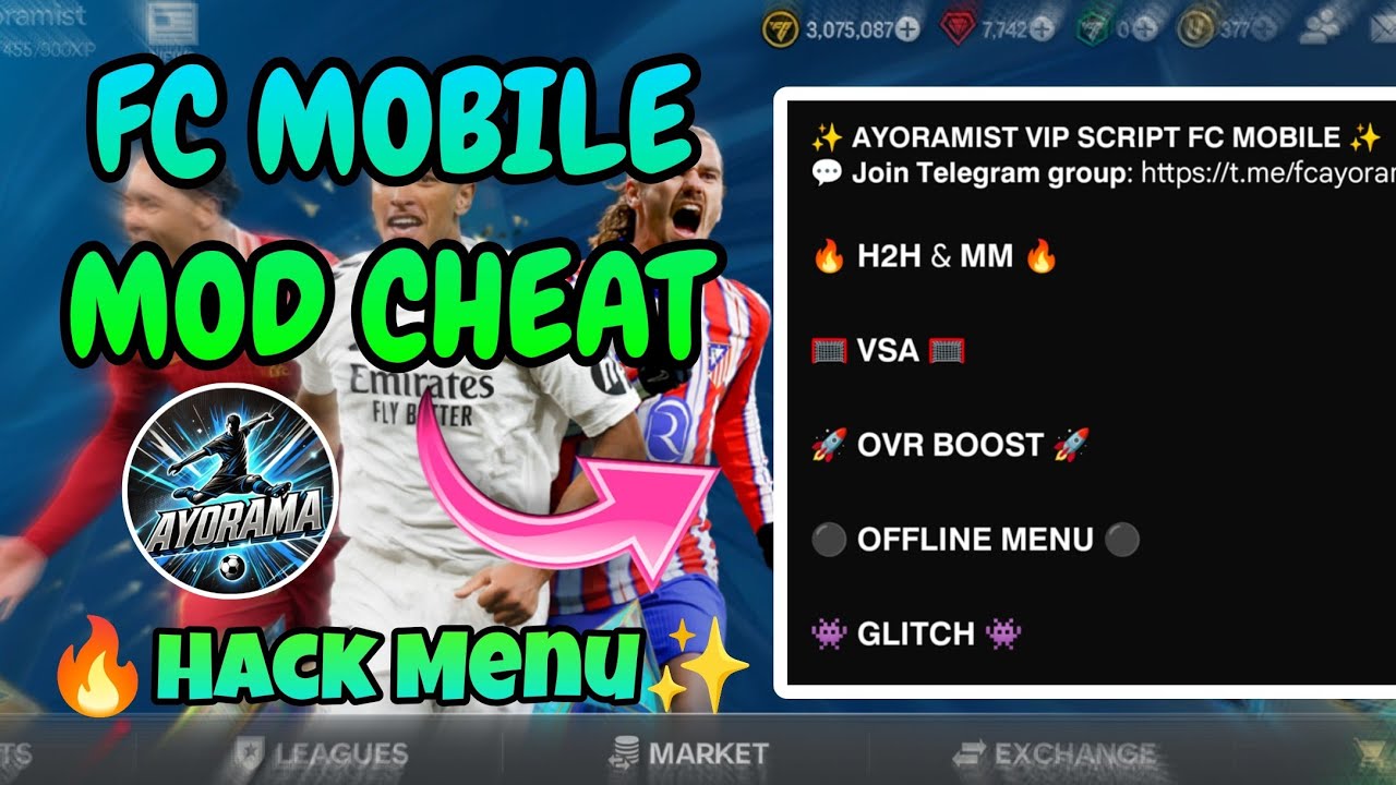 FC MOBILE H2H & VSA HACK (NO BAN) | GAME GUARDIAN SCRIPT CHEAT | Android & Emulator MOD MENU