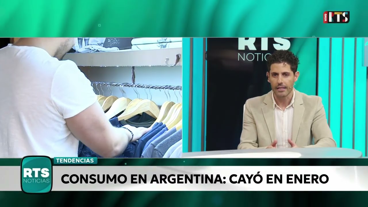 #ECONOMÍA: EL CONSUMO MASIVO CAYÓ 1,1% EN ENERO