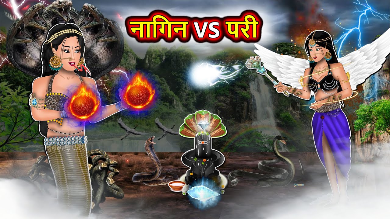 नागिन vs परी : Nagin ki kahani | Naag Kanya | Anim Stories | Nagin Cartoon 