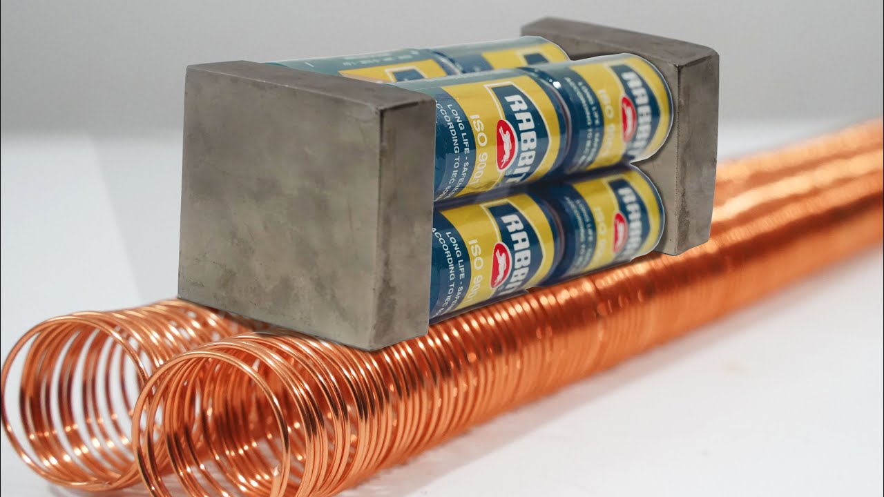 Make Electromagnetic Train by Double Super Magnet | Mr. cupid Magnet
