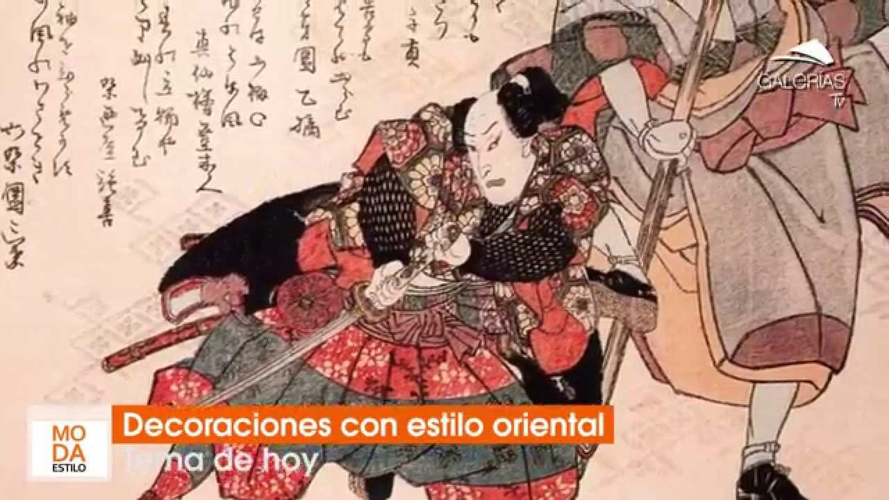 Decoraciones con estilo oriental