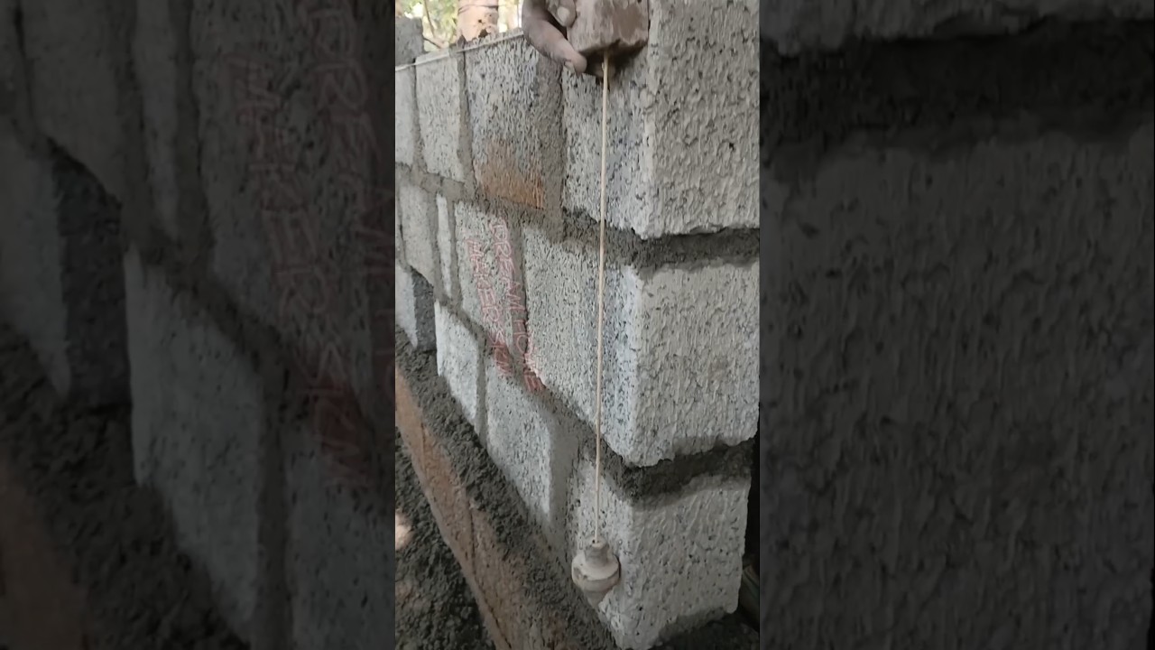 plumb bob leveling  #construction  #work #mason #youtubeshorts  #reels