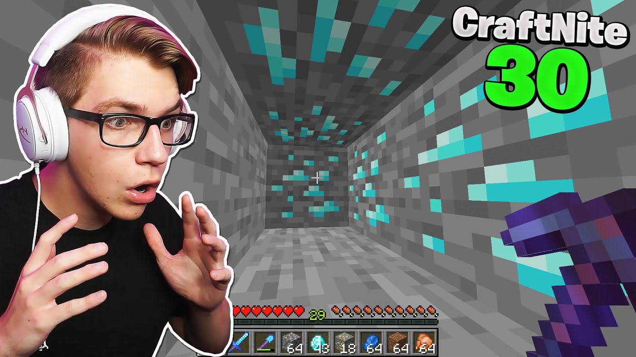 CraftNite: #30 - I used Kaz's *SECRET* Mining Method to find Diamonds... (it worked)