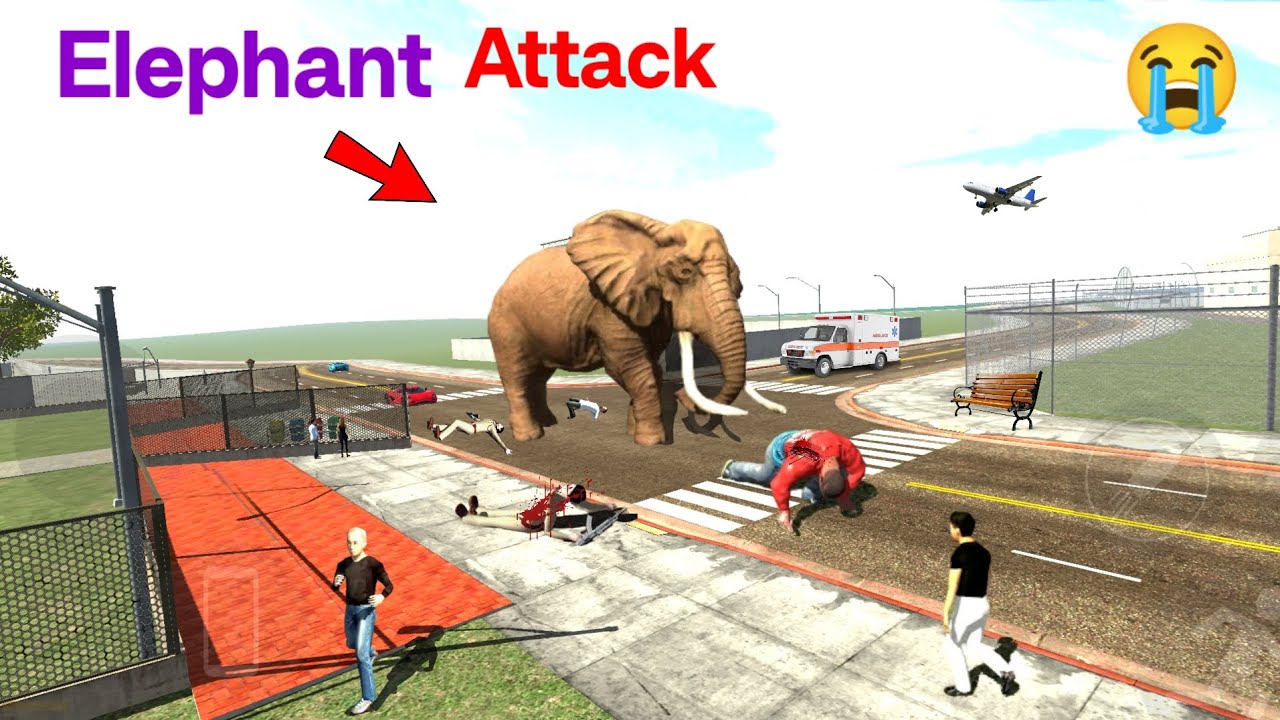 Elephant Attack 😭 In Indian Bikes Driving 3D 🤗 New Latest Elephant Funny Video 👏 New Latest Story 😛