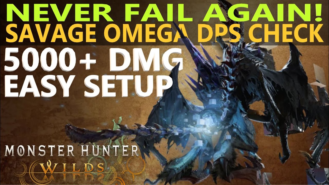 Savage Omega Nerscylla Clone DPS Check Guide With Gunlance to do 5000+ easy dmg Monster Hunter Wilds