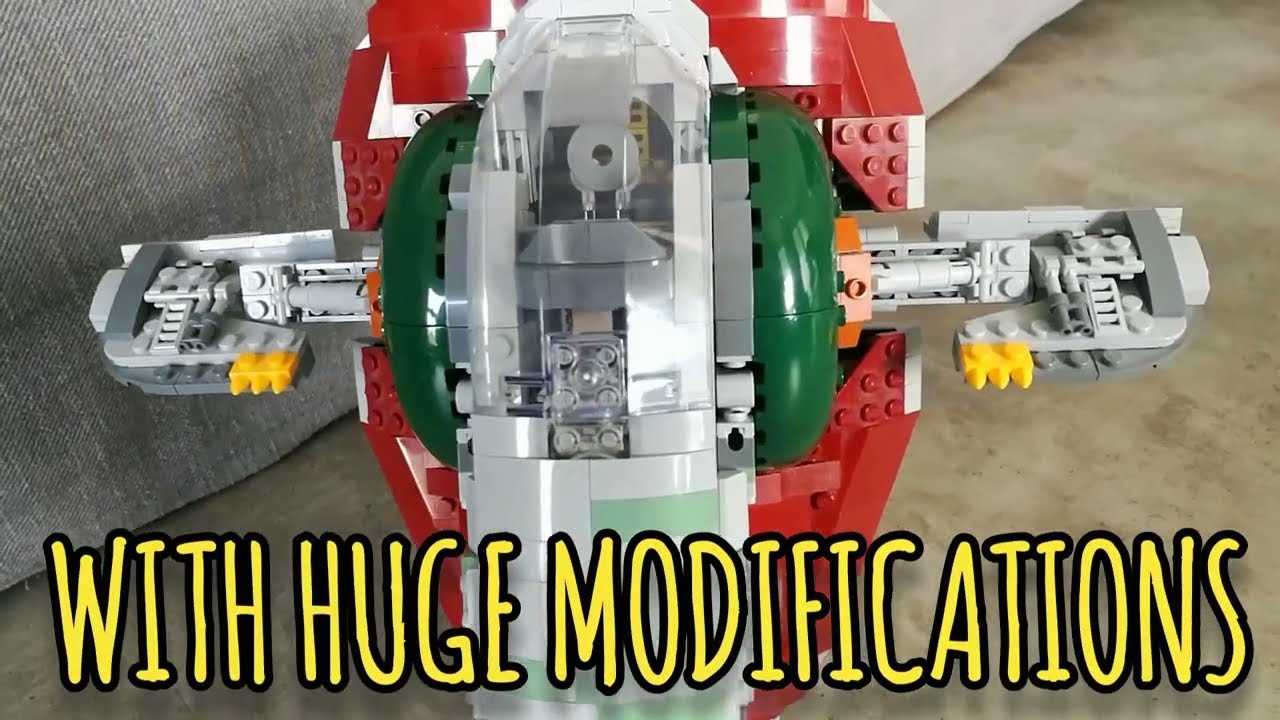 Most Entertaining Boba Fett's Lego Slave 1 (75243 MOC/MOD)