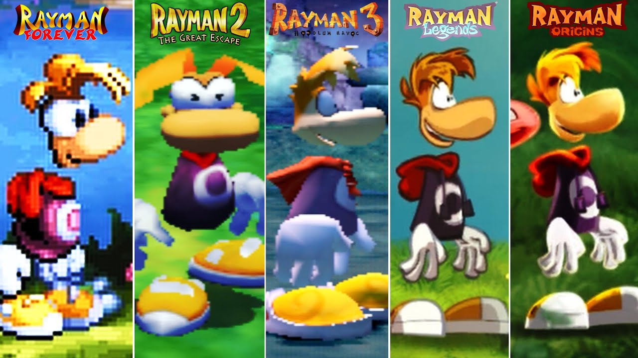 “Rayman 1 vs 2 vs 3 vs Origins vs Legends | Full Comparison”