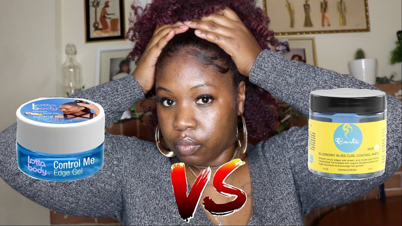 CURLS BLUEBERRY BLISS VS LOTTABODY EDGE CONTROL!