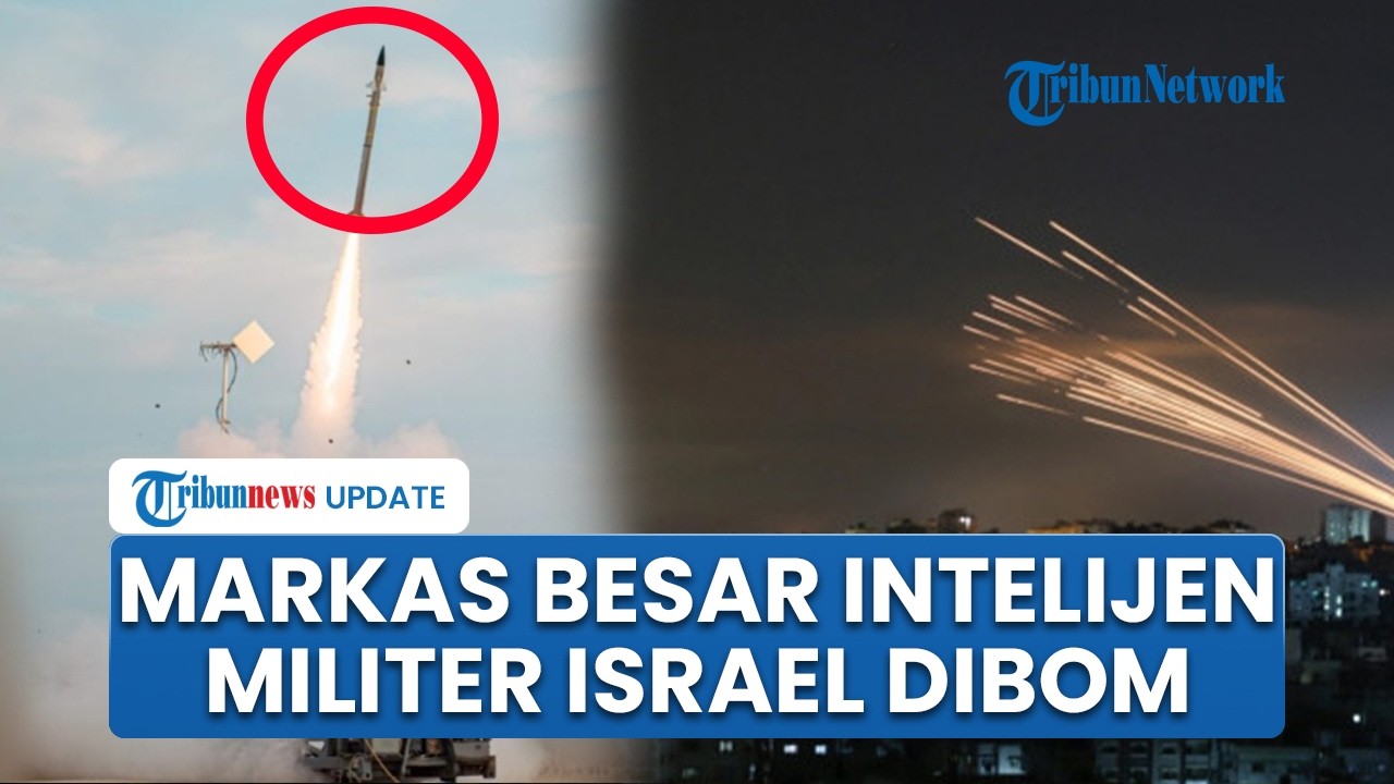 Markas Intelijen Militer Israel Dibom IRGC & Hizbullah, Jantung Tel Aviv Remuk, Warga Ketakutan