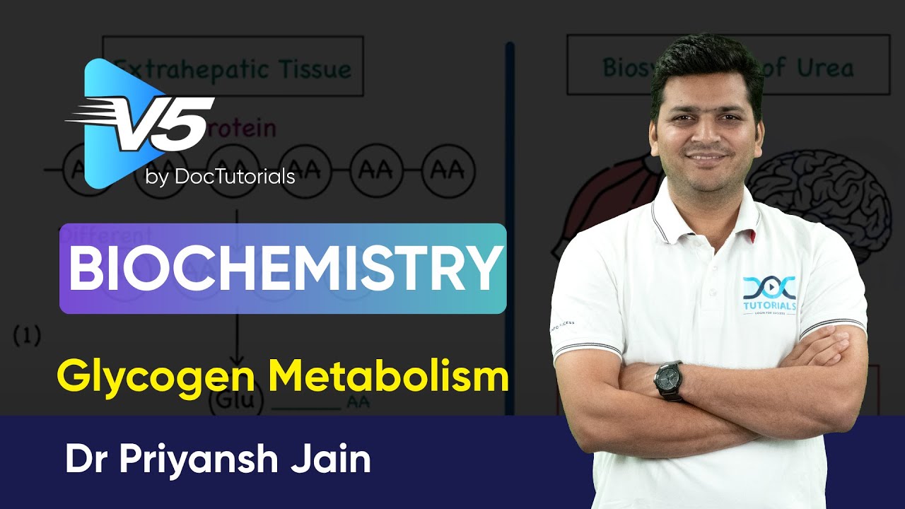 Biochemistry : Glycogen Metabolism  | DocTutorials V5 Sample Video by Dr Priyansh Jain