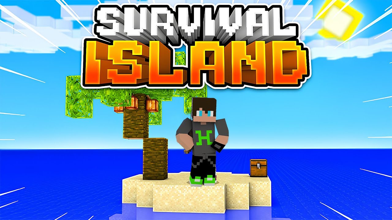 100 GÜN BOYUNCA ISSIZ ADADA HAYATTA KALMAK | MİNECRAFT HARDCORE ISLAND SURVİVAL | HAN KANAL EKİP